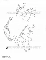 COUVERCLES DE CADRE AVANT (VZR1800ZL1 E02) pour Suzuki INTRUDER 1800 2011