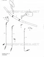GUIDON (VZR1800L1 E51) pour Suzuki INTRUDER 1800 2011