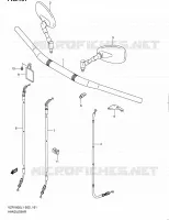 GUIDON (VZR1800UFL1 E19) pour Suzuki INTRUDER 1800 2011