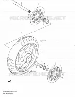 ROUE AVANT (VZR1800L1 E02) pour Suzuki INTRUDER 1800 2011