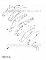 SUPPORT ARRIERE (VZR1800L1 E02) pour Suzuki INTRUDER 1800 2011