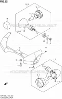 CLIGNOTANTS (VZR1800L2 E24) pour Suzuki INTRUDER 1800 2012