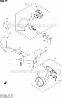 CLIGNOTANTS (VZR1800ZL2 E24) pour Suzuki INTRUDER 1800 2012