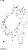 COUVERCLES DE CADRE AVANT (VZR1800L2 E19) pour Suzuki INTRUDER 1800 2012