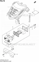 ENSEMBLE FEU ARRIERE (VZR1800L2 E02) pour Suzuki INTRUDER 1800 2012