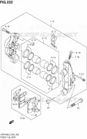 ETRIER DE FREIN AVANT pour Suzuki INTRUDER 1800 2012