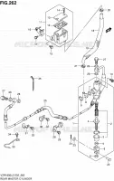 MAITRE CYLINDRE ARRIERE (VZR1800ZL2 E02) pour Suzuki INTRUDER 1800 2012