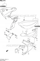 CARENAGES ARRIERE (VZR1800L3 E19) pour Suzuki INTRUDER 1800 2013
