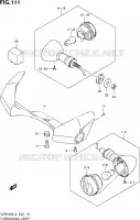 CLIGNOTANTS (VZR1800L3 E19) pour Suzuki INTRUDER 1800 2013