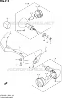 CLIGNOTANTS (VZR1800L3 E24) pour Suzuki INTRUDER 1800 2013