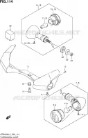 CLIGNOTANTS (VZR1800ZL3 E02) pour Suzuki INTRUDER 1800 2013