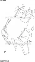 COUVERCLES DE CADRE AVANT (VZR1800L3 E02) pour Suzuki INTRUDER 1800 2013