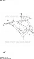 BAVETTE ARRIERE pour Suzuki INTRUDER 1800 2014