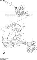 ROUE AVANT (VZR1800L4 E02) pour Suzuki INTRUDER 1800 2014