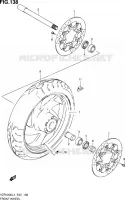 ROUE AVANT (VZR1800ZL4 E02) pour Suzuki INTRUDER 1800 2014