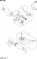 ENSEMBLE LEVIERS   POIGNEES (VZR1800ZL4 E02) pour Suzuki INTRUDER 1800 2014