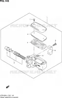 MAITRE CYLINDRE AVANT (VZR1800L4 E02) pour Suzuki INTRUDER 1800 2014