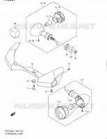 CLIGNOTANTS (VZR1800L1 E02) pour Suzuki INTRUDER 1800 2012