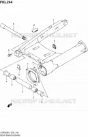 BRAS OSCILLANT ARRIERE pour Suzuki INTRUDER 1800 2012