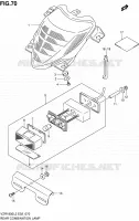 ENSEMBLE FEU ARRIERE (VZR1800L2 E02) pour Suzuki INTRUDER 1800 2012