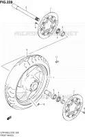 ROUE AVANT (VZR1800ZL2 E19) pour Suzuki INTRUDER 1800 2012