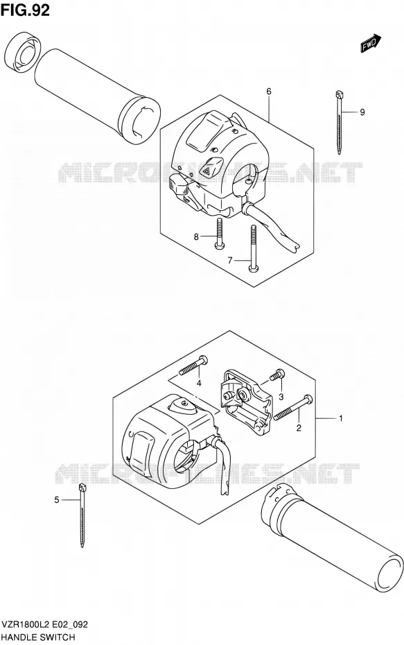 COMMODOS (VZR1800L2 E24) Suzuki MOTO 1800 INTRUDER 2012  VZR1800ZUFL2(E19)