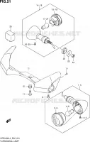 CLIGNOTANTS (VZR1800ZL4 E02) pour Suzuki INTRUDER 1800 2014