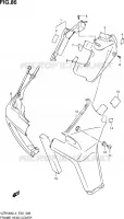 COUVERCLES DE CADRE AVANT (VZR1800L4 E02) pour Suzuki INTRUDER 1800 2014