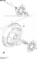 ROUE AVANT (VZR1800L4 E02) pour Suzuki INTRUDER 1800 2014