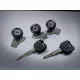 Key set for standard top and side cases
