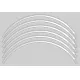 RIM DECOR 1WHEEL 17'<br />Wheel decal white, with Suzuki Logo