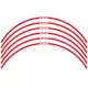 99183-00A21-RD1<br />Wheel decal red, with Suzuki Logo